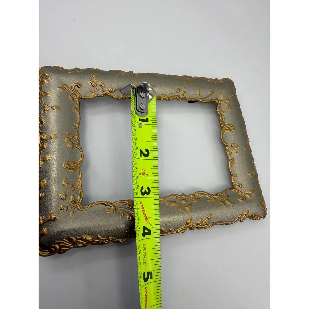 Ornate Scroll Vine Photo Frame‎ Silvertone Metallic 3